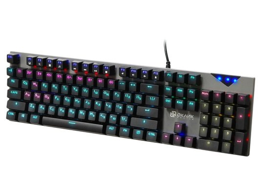 Клавиатура проводная игровая Oklick 935G RAGNAR механическая черный